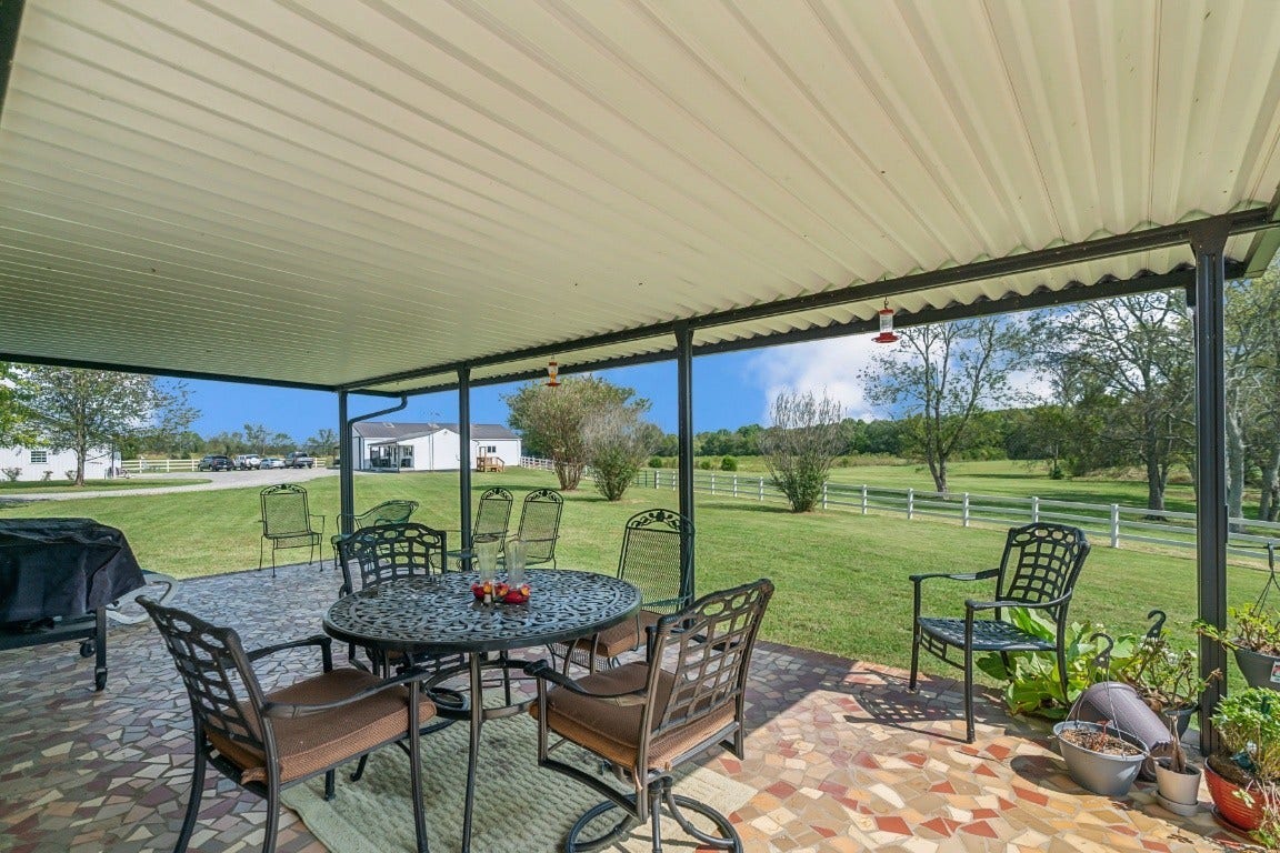 3124 Highway 231 North N, Shelbyville, TN 37160 Main Home Covered Patio looking out over your property