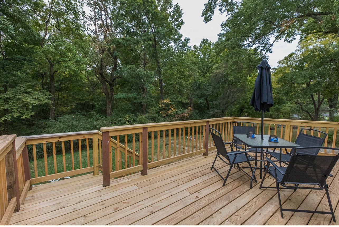 Spacious Forest Backyard