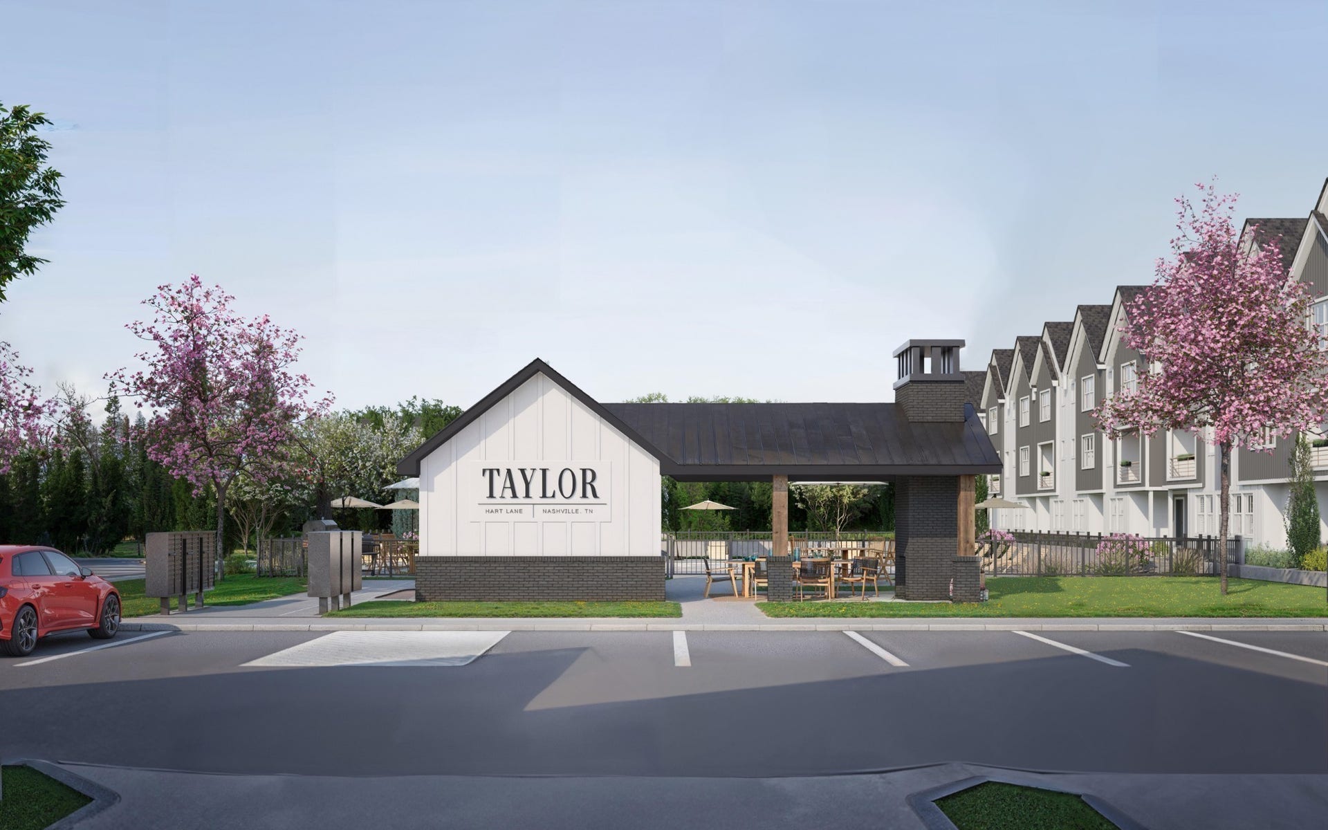 3310 Conviser Dr, Nashville, TN 37207 Artist rendering of the community cabana and pool