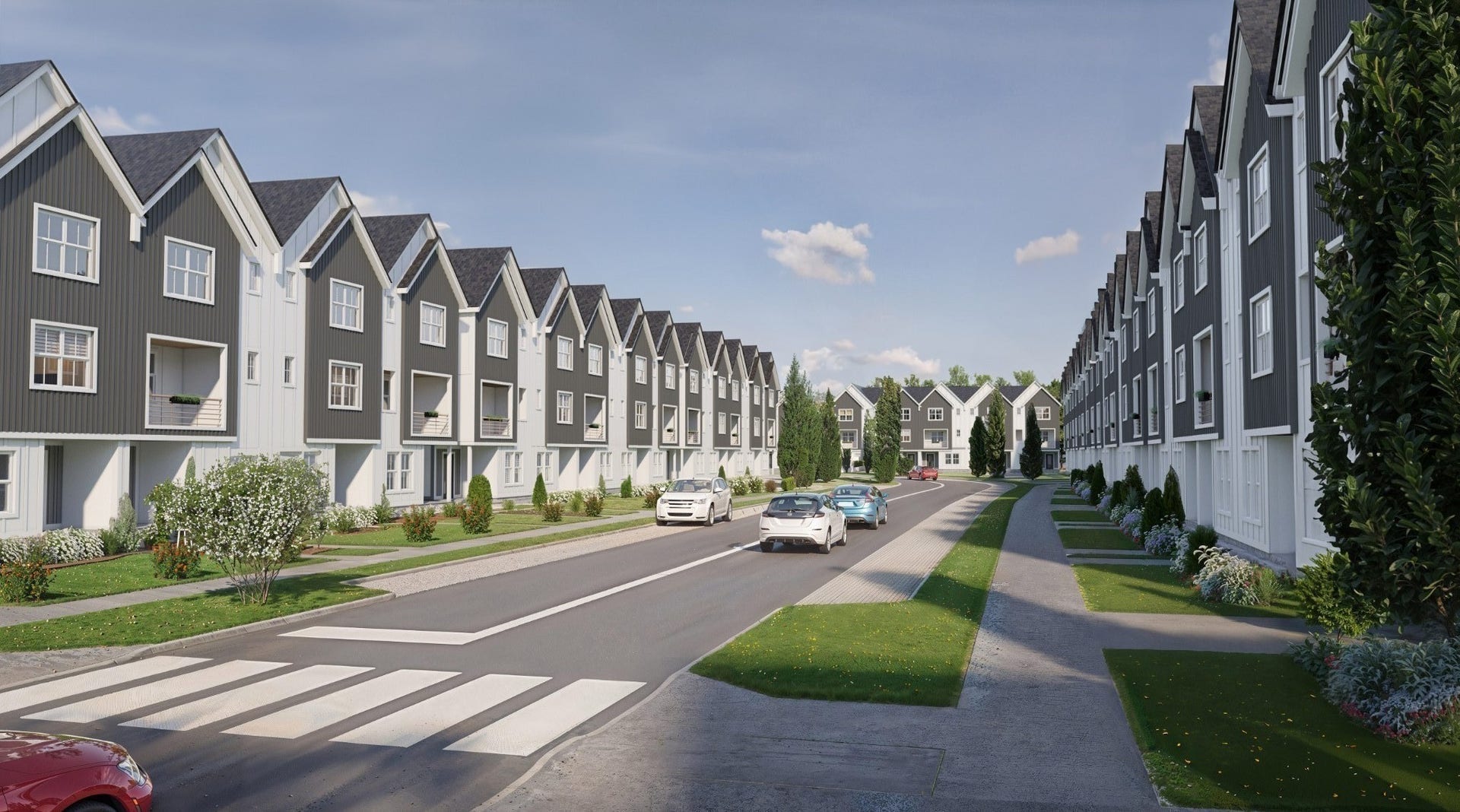 3310 Conviser Dr, Nashville, TN 37207 Artist rendering of the community streetscape