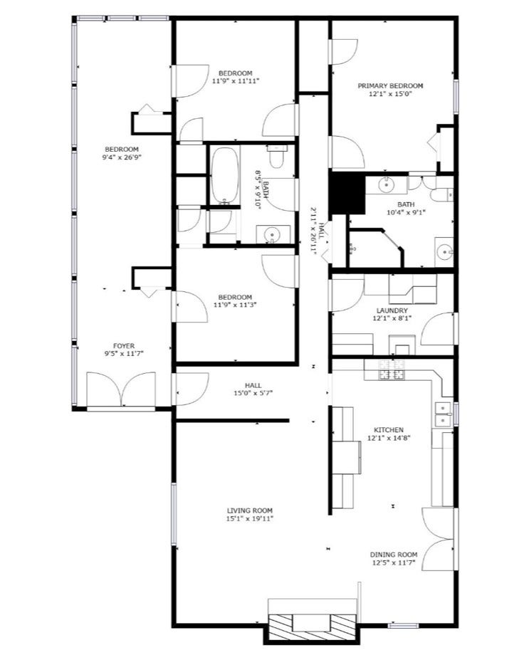 1545 Irwin Rd, Lewisburg, TN 37091 Floorplan of home