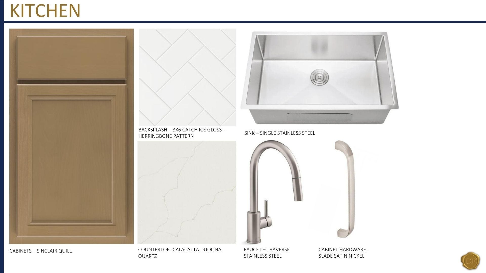 3521 Winterfell Drive, Murfreesboro, TN 37129 The home will have stained kitchen cabinetry with a wood vent hood, gorgeous tile backsplash, quartz countertops, a stainless steel single basin sink, with brushed nickel faucet and fixtures.