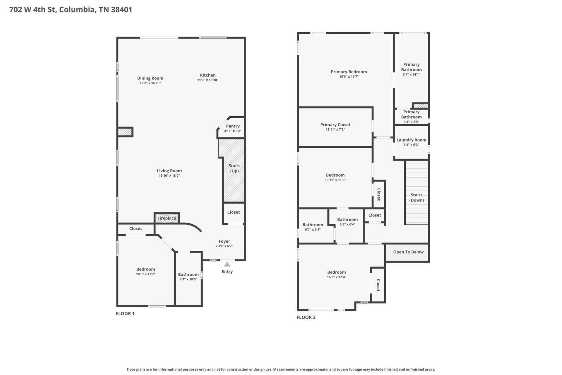 702 W 4th St, Columbia, TN 38401 702 W 4th St, Columbia, TN 38401