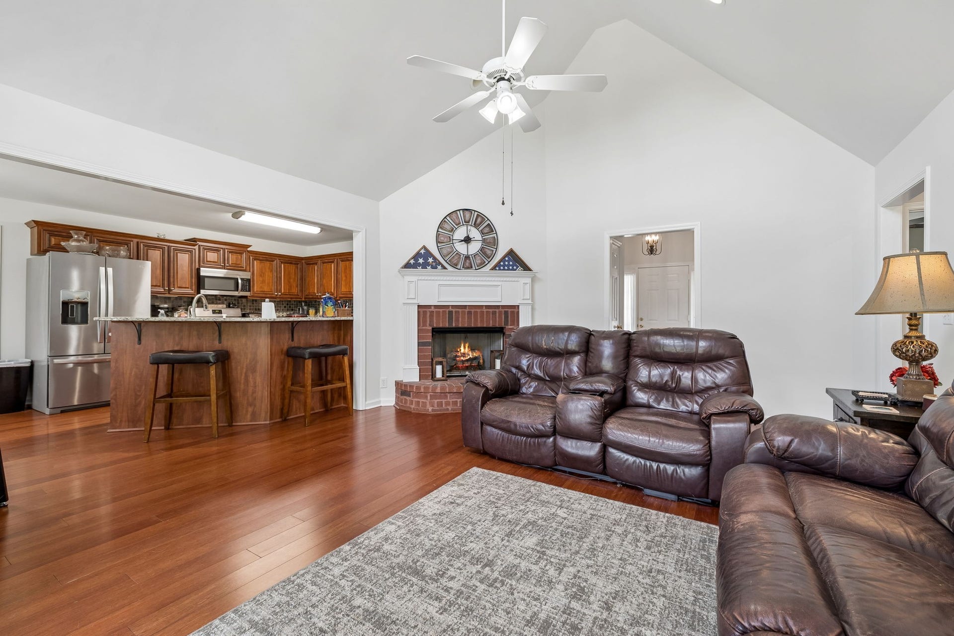 120 Callaway Ct, Murfreesboro, TN 37127 Great room transitions into a large kitchen and dining area. 120 Callaway Court, Murfreesboro, TN 37127