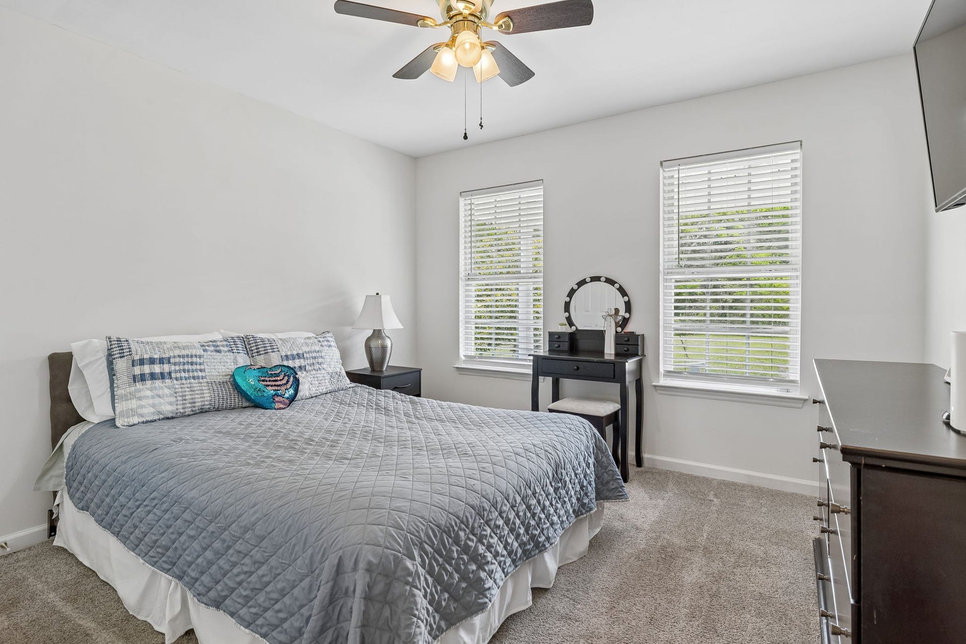 120 Callaway Ct, Murfreesboro, TN 37127 Third bedroom with double window, ceiling fan, and nice closet space! 120 Callaway Court, Murfreesboro, TN 37127