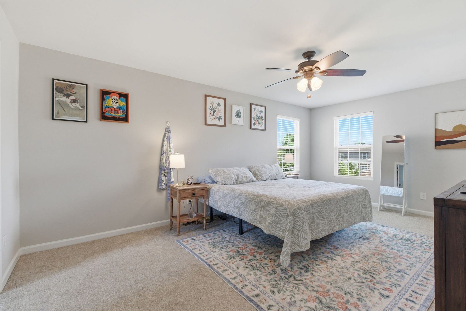 657 Wolfeboro Ln, Nashville, TN 37221 Spacious primary bedroom has so much natural light!