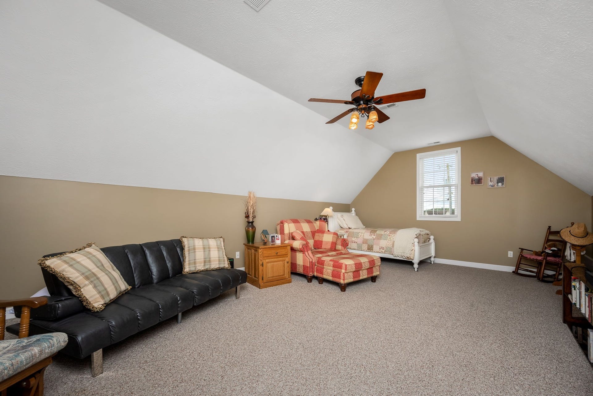 144 Richland Ct, Manchester, TN 37355 The expansive bonus room is ideal for a home theater, game room, a dedicated workspace, or even a bedroom.