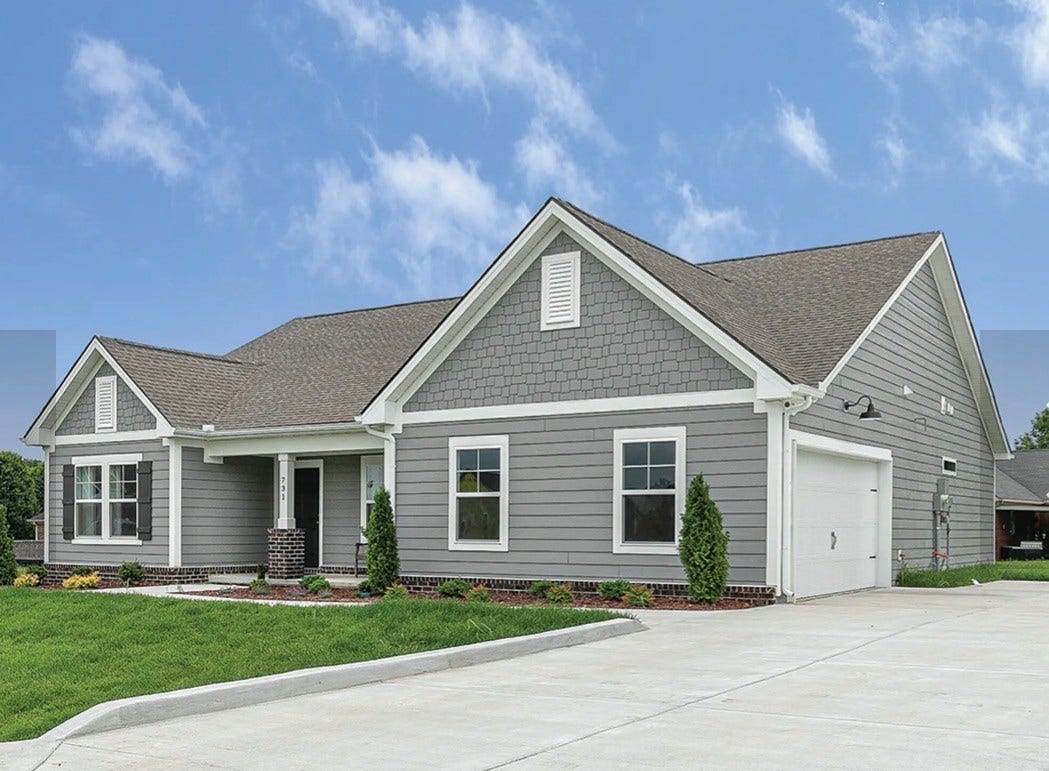 628 Brookside Dr, Mount Pleasant, TN 38474 This is a photo of a previously built Sugar Creek Floor Plan. This is a good representation of what we are building on Lot 81.