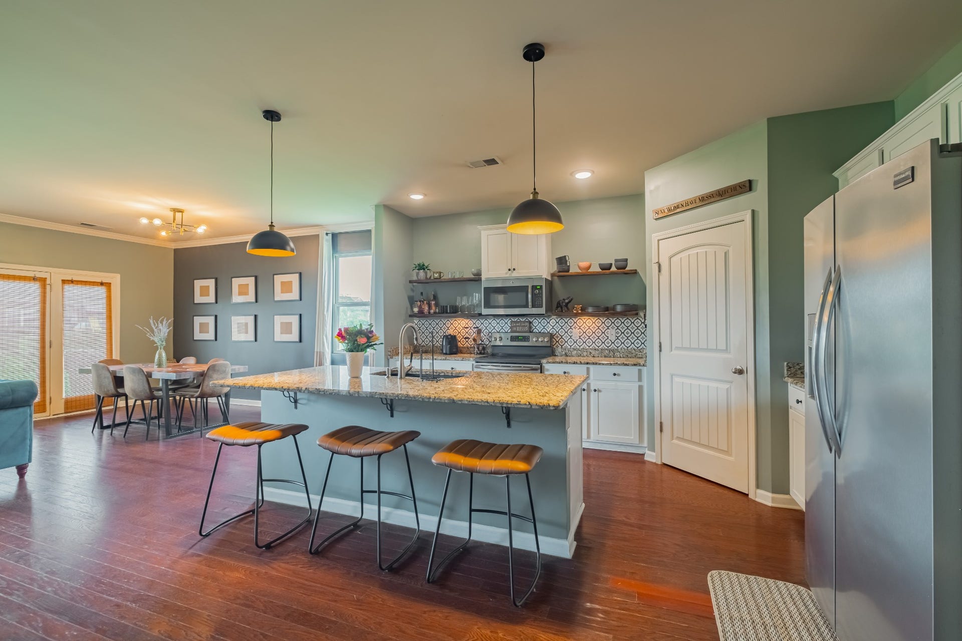 3637 Genoa Dr, Murfreesboro, TN 37128 Open Floor Plan Throughout Kitchen, Dining, and Living Room