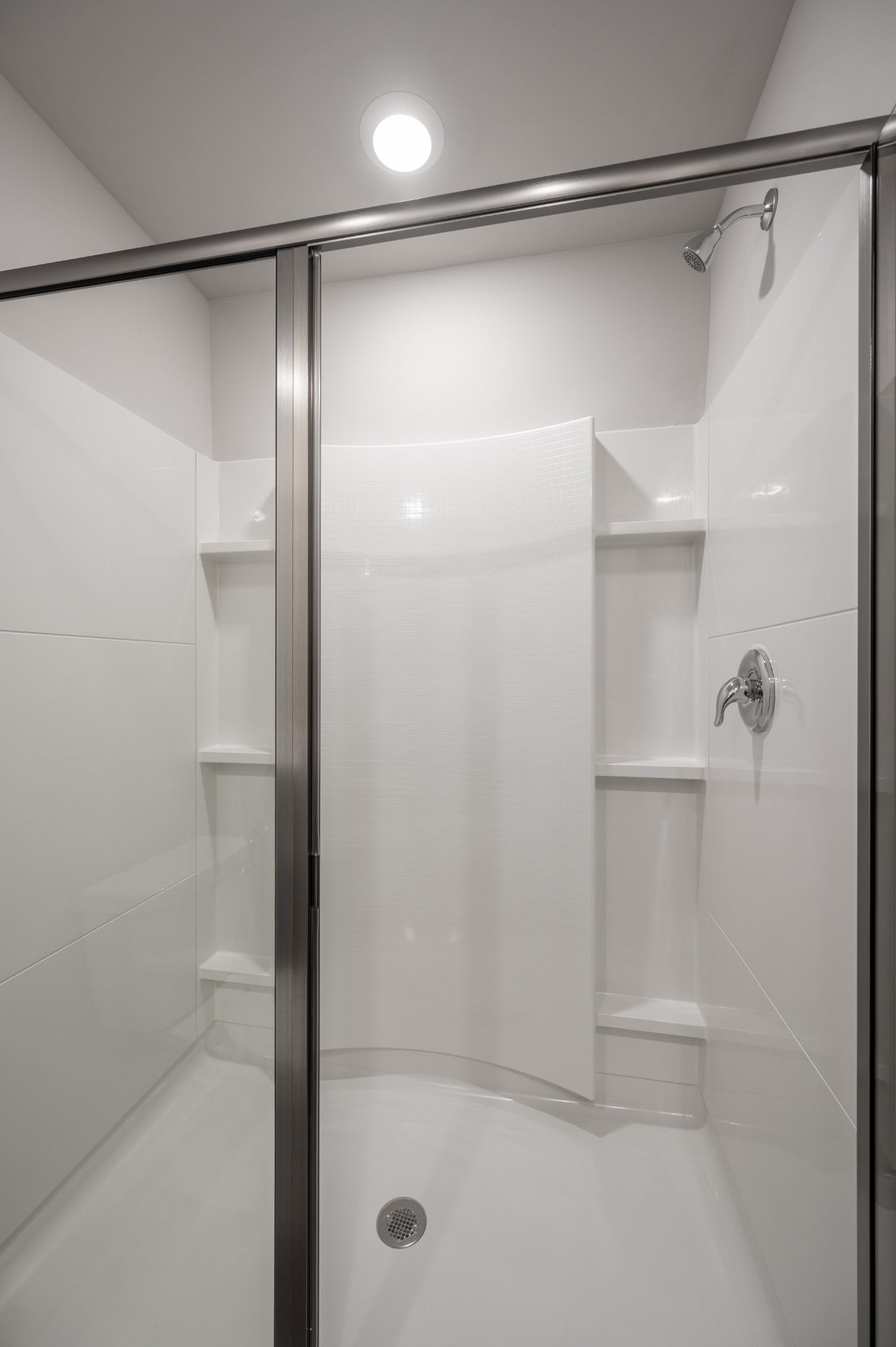 Walk-in shower in primary bath