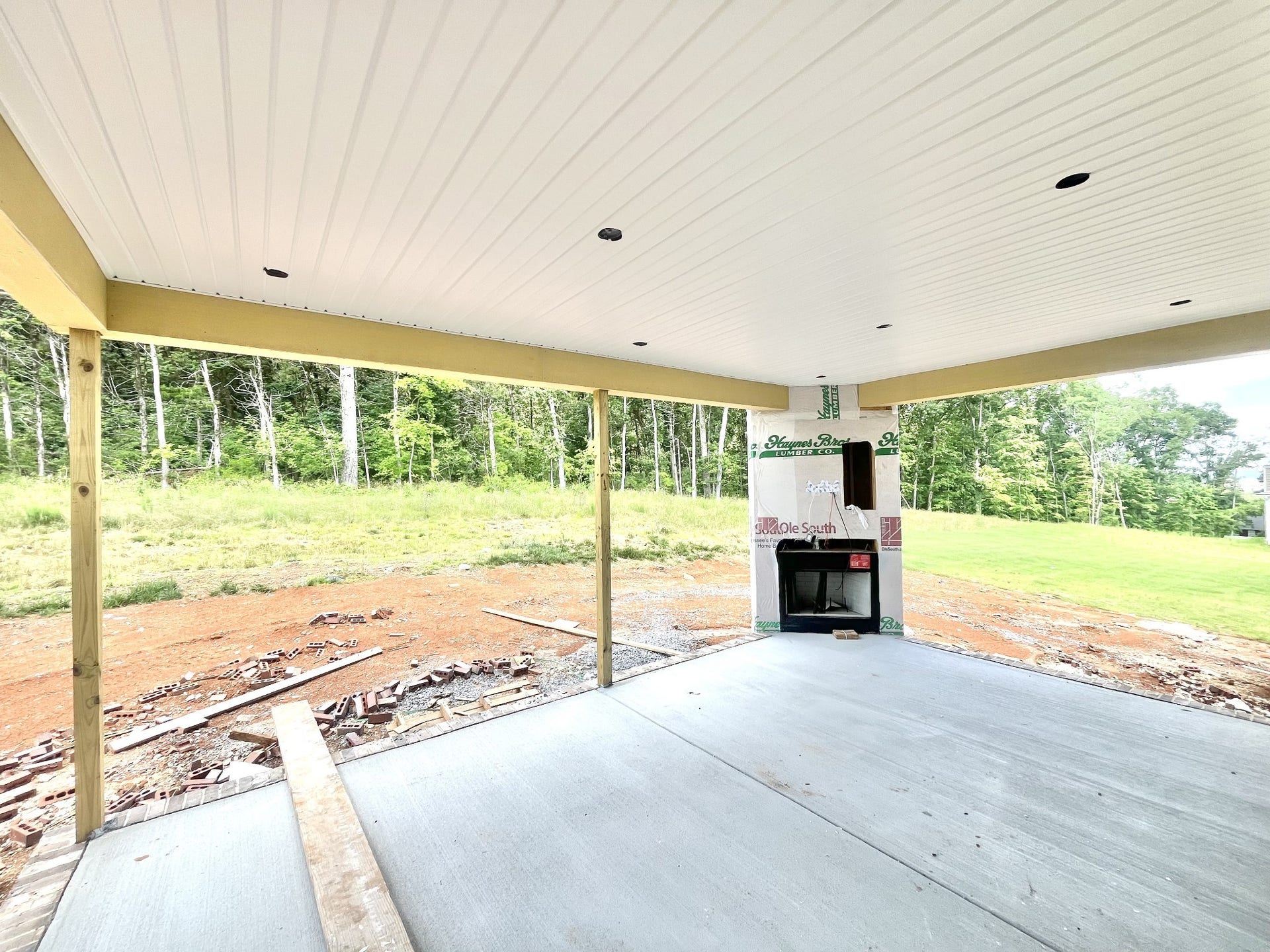 7208 Montana Road S, Murfreesboro, TN 37129 Stock photo but This jumbo back porch in Brewer Point also backs up to tree line.