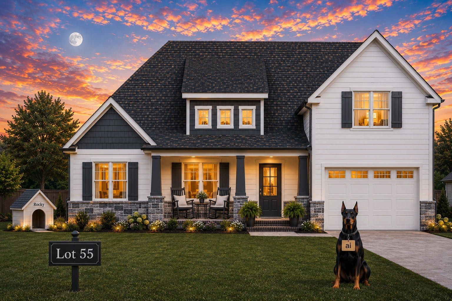 7208 Montana Road S, Murfreesboro, TN 37129 Ai version of this newly framed home. Dog is friendly.