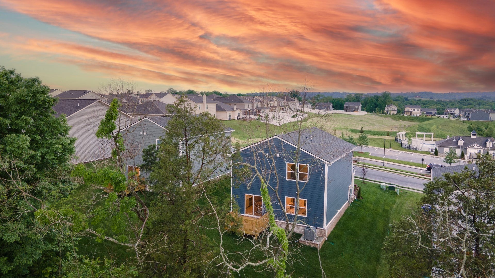 3206 Hearth Hollow Rd, Columbia, TN 38401 Tree line in backyard adds additional privacy