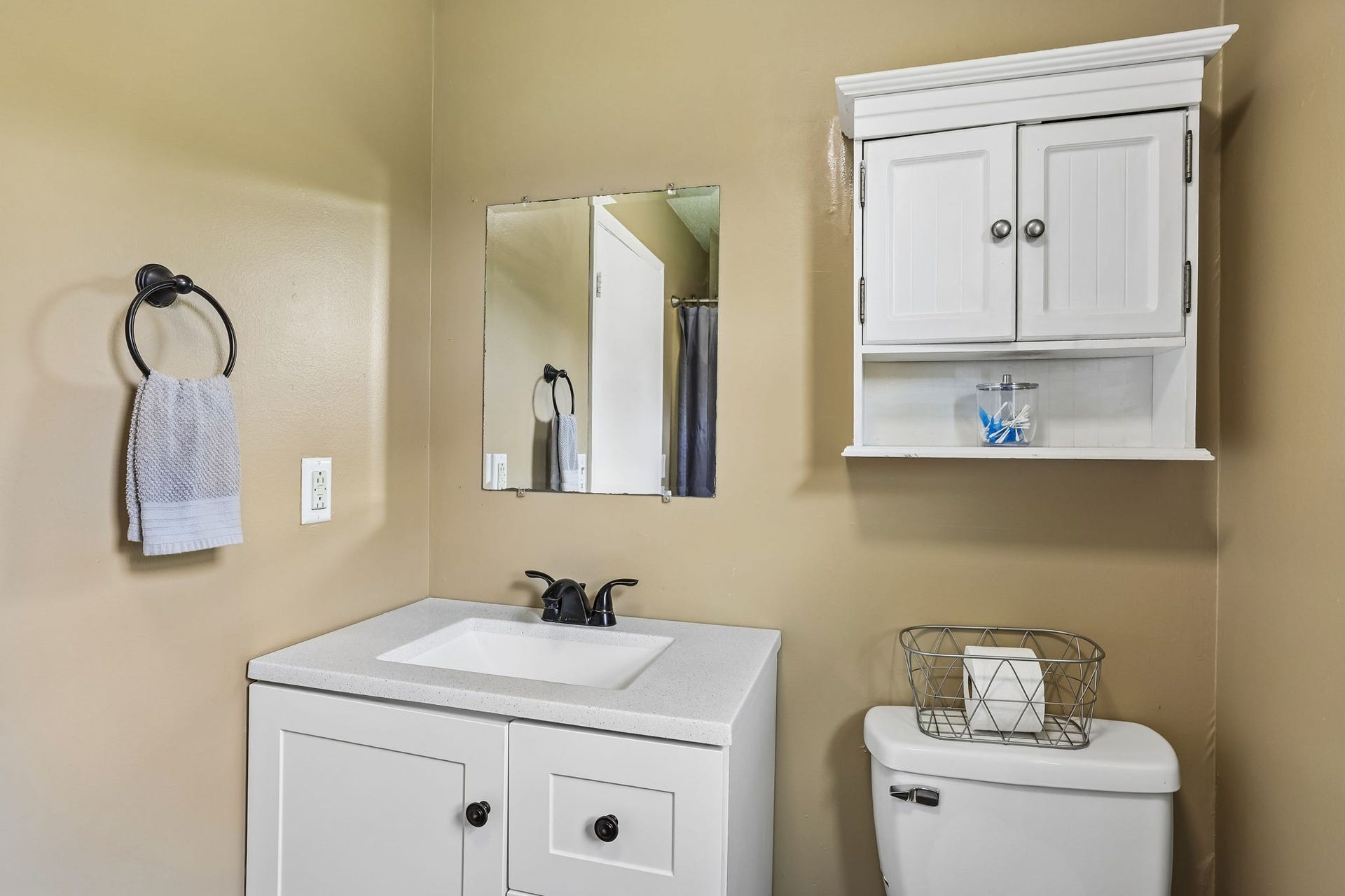 2420 Hawkersmith Rd, Manchester, TN 37355 The bathroom has been renovated with a new vanity and flooring! 2420 Hawkersmith Rd, Manchester, TN 37355
