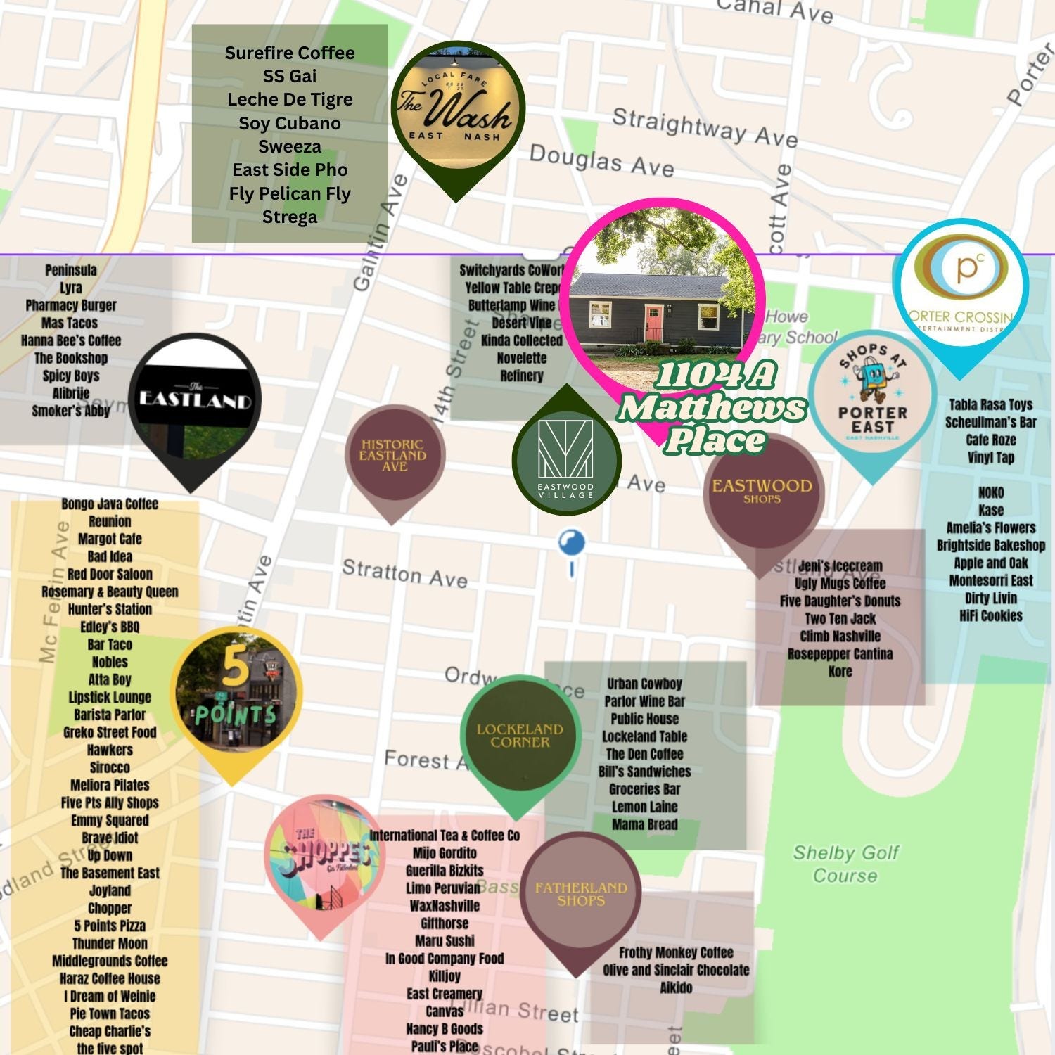 1104 Matthews Pl, #A, Nashville, TN 37206 In the middle of so many delicious places