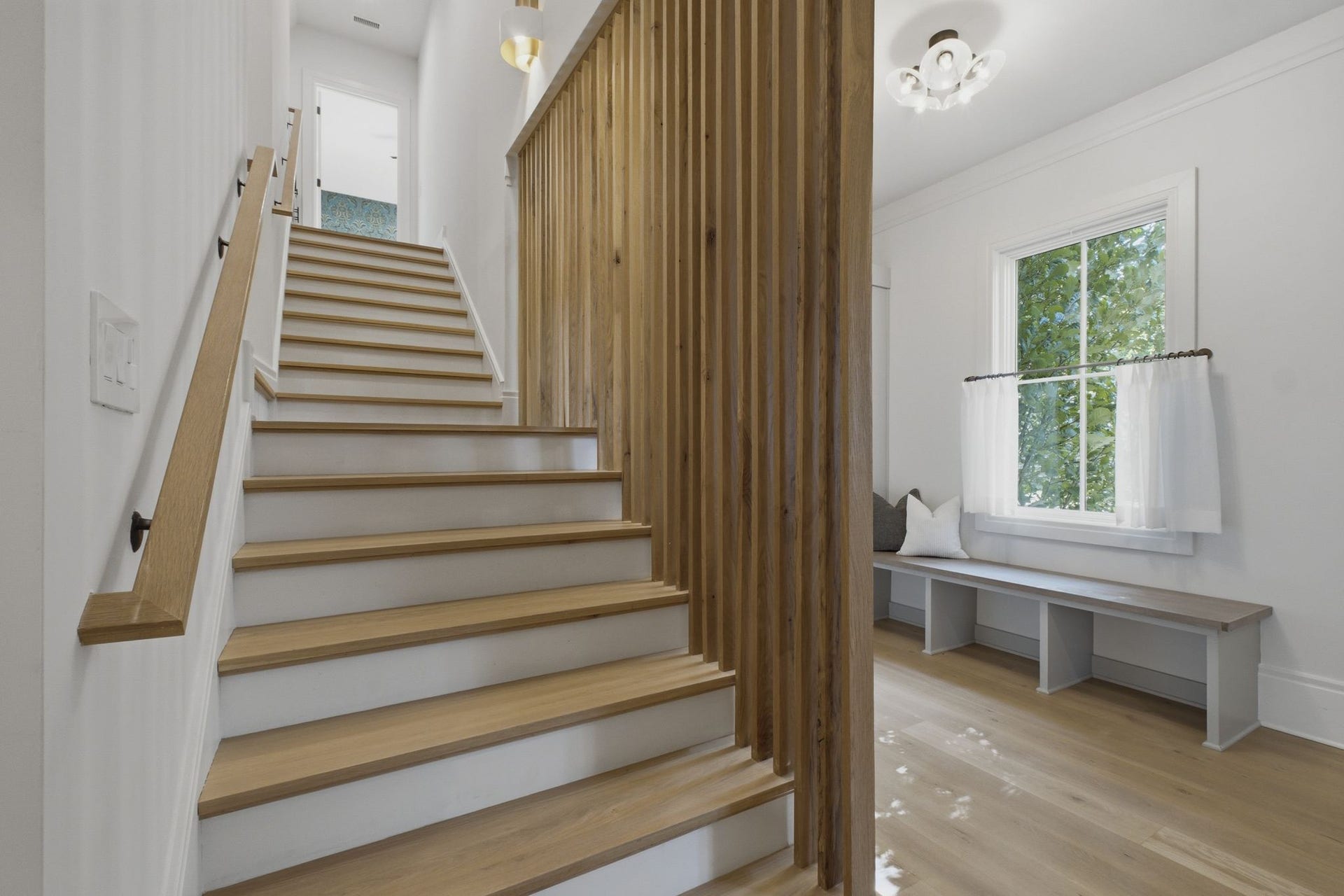 508 Davidson Road, Nashville, TN 37205 The back staircase leads to a flex space upstairs that is separated from the upstairs bedrooms so its great space for a home gym or game room.