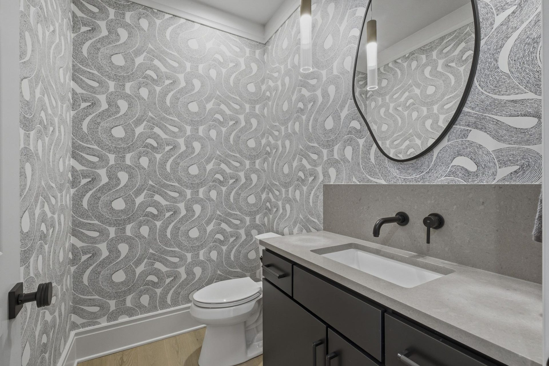 508 Davidson Road, Nashville, TN 37205 This powder room is located upstairs near the living room so that visitors dont need to use the private bathrooms.