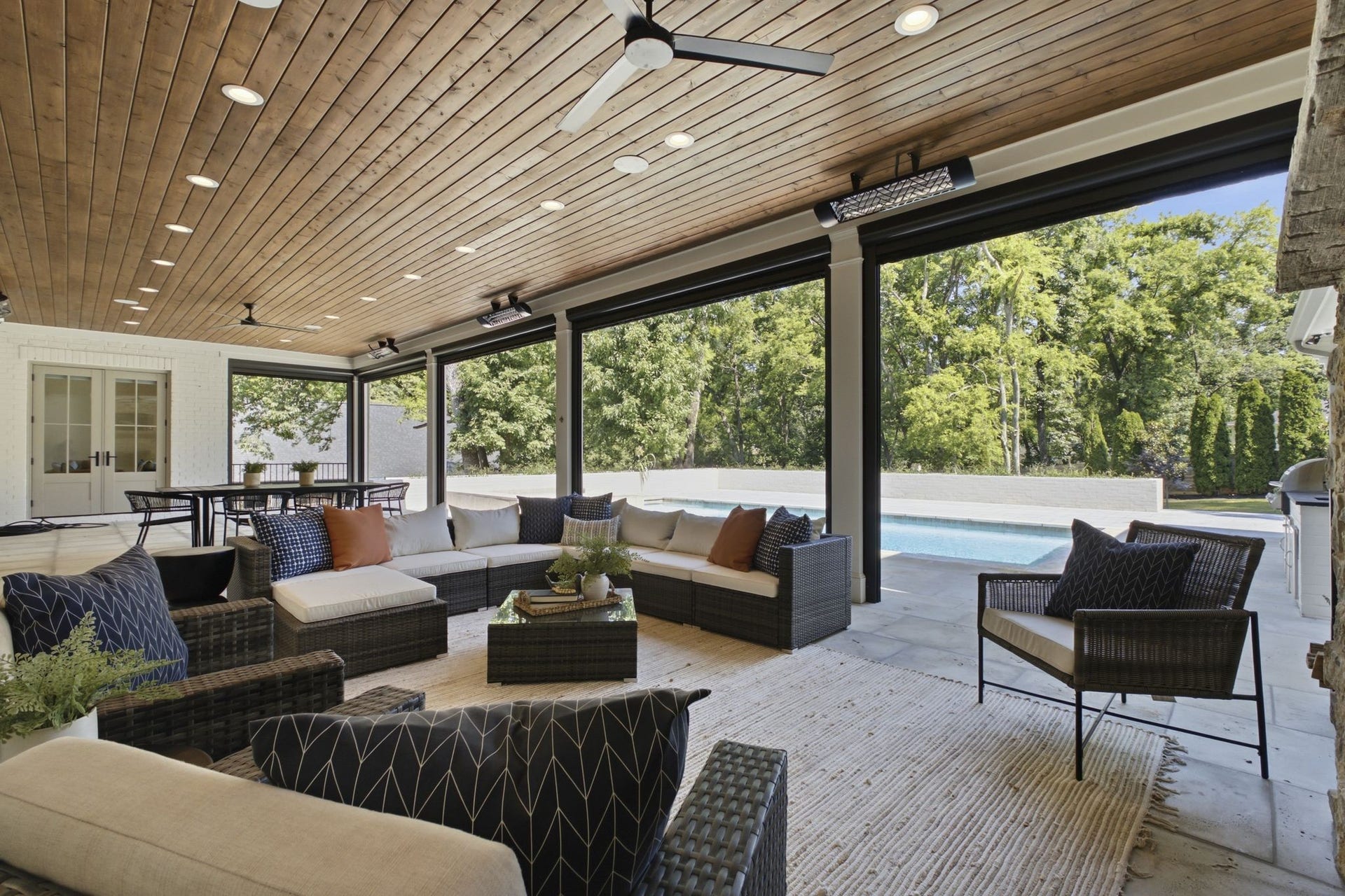 508 Davidson Road, Nashville, TN 37205 Another view of the covered patio.