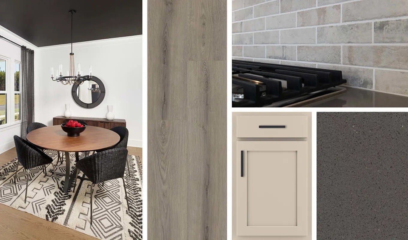 2718 Willowoak Trl, Murfreesboro, TN 37129 Interior Design Finishes: AW Collection Foundry - Repurposed Vibes. Options may vary.