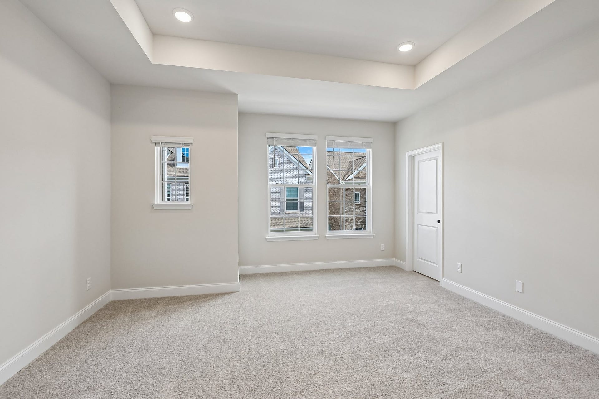2718 Willowoak Trl, Murfreesboro, TN 37129 ***Home under construction - picture of previously completed townhouse to show layout***
Spacious primary suite featuring a tray ceiling and abundant natural light, creating a bright and relaxing retreat.