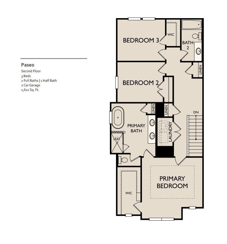 2718 Willowoak Trl, Murfreesboro, TN 37129 2nd Floor Layout