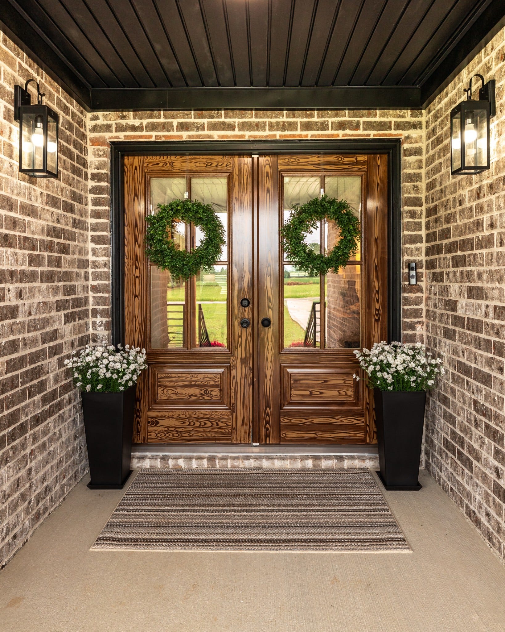 3793 Verona Caney Rd, Lewisburg, TN 37091 Beautifully designed double front doors.