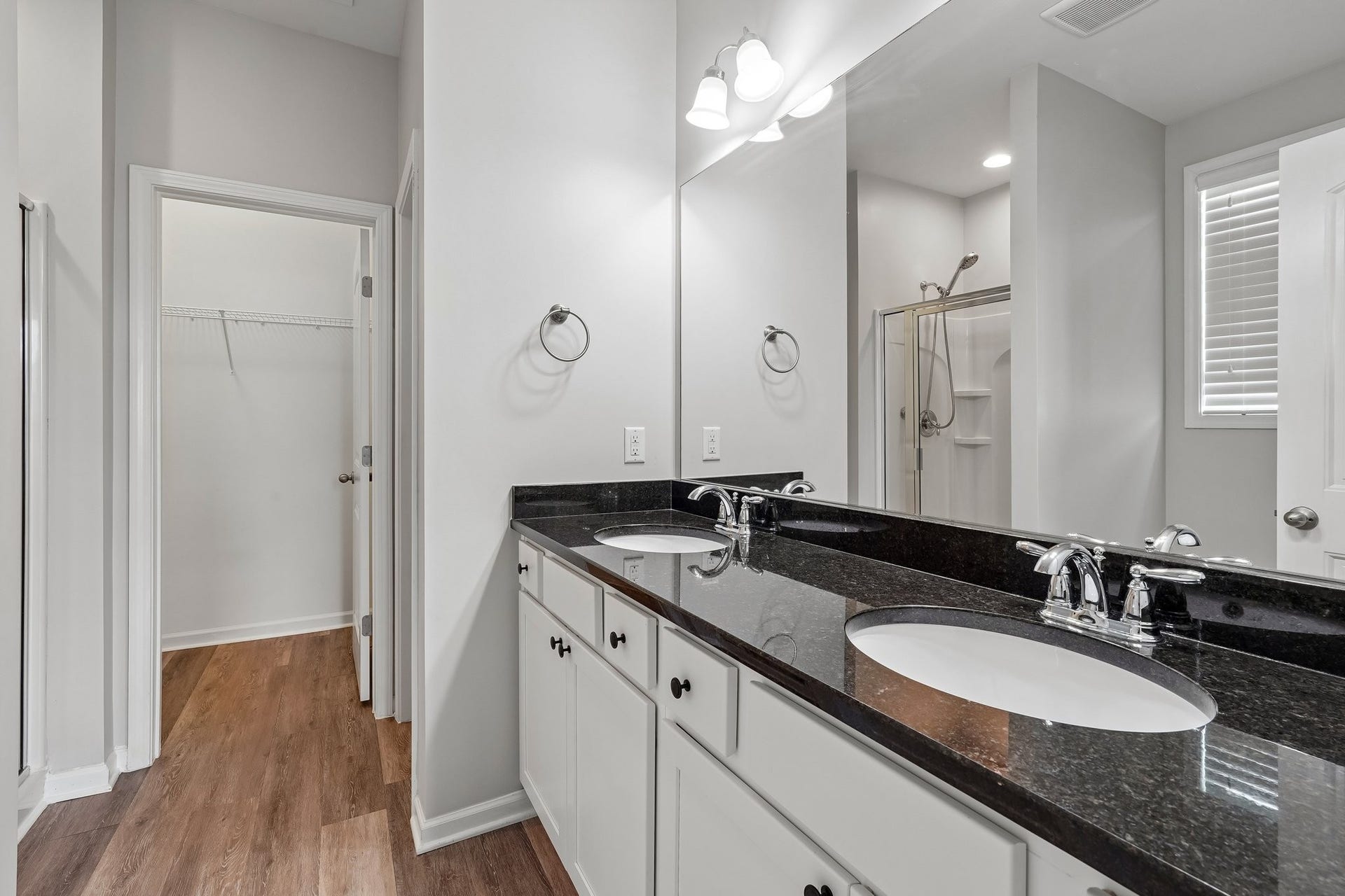 3438 Hyde Ct, Murfreesboro, TN 37128 Primary bath with double vanities, separate soaking tub and shower.