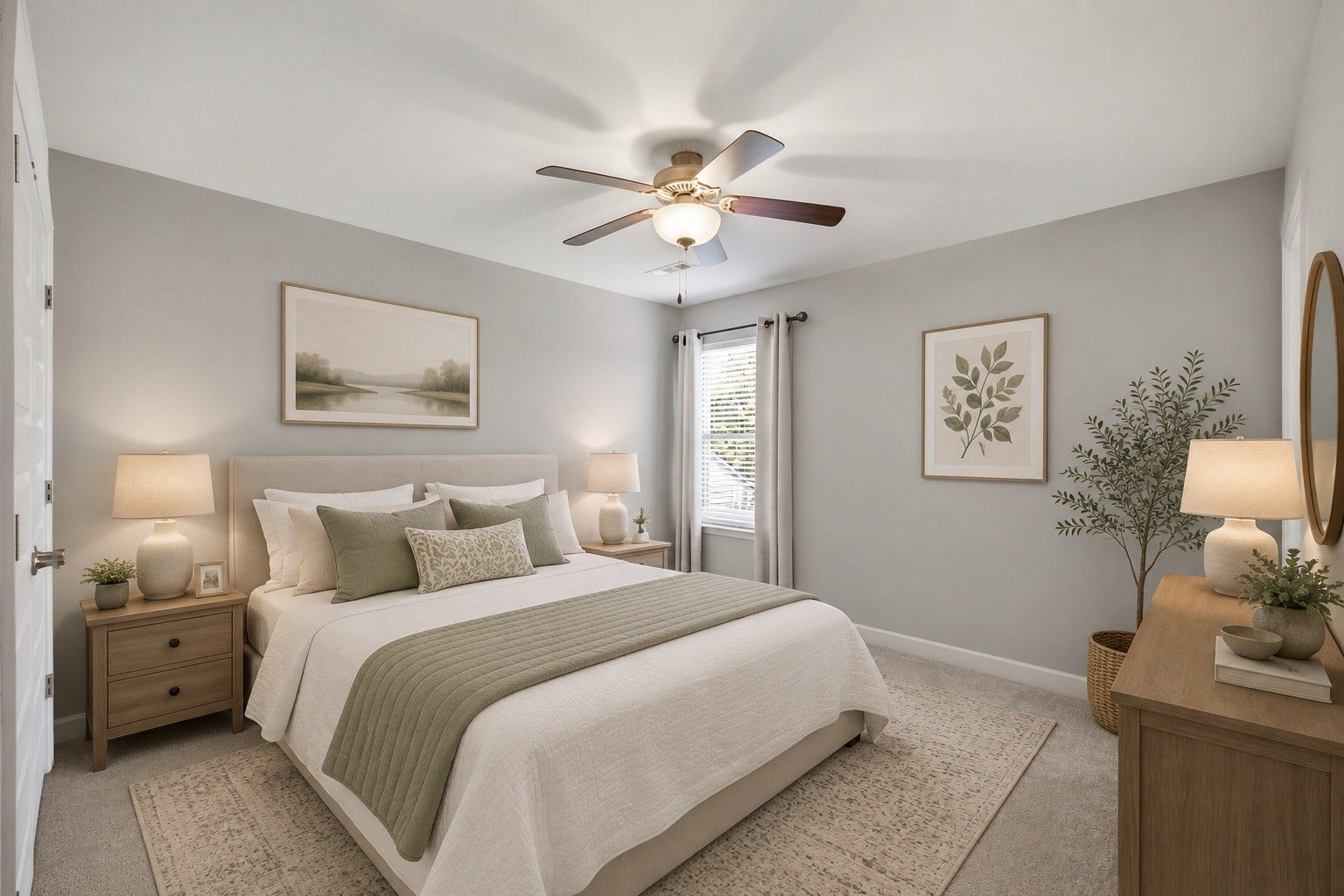 3113 Monrovia Dr, Murfreesboro, TN 37128 Virtually staged guest bedroom upstairs