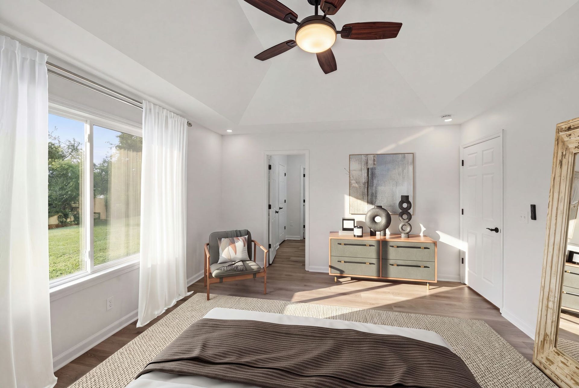 3916 Patton Hill Rd, Nashville, TN 37207 Virtually staged primary suite.