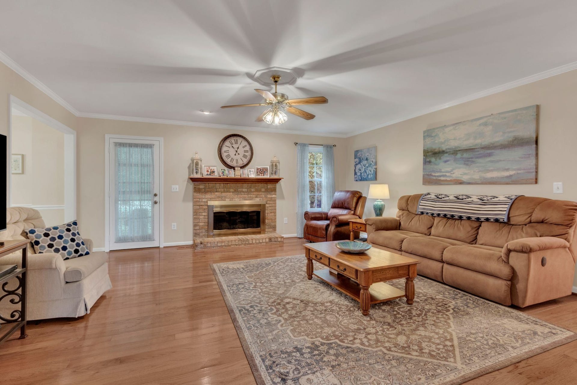 2417 Sowell Mill Pike, Columbia, TN 38401 Family Room offers wood burning fireplace for cozy gatherings