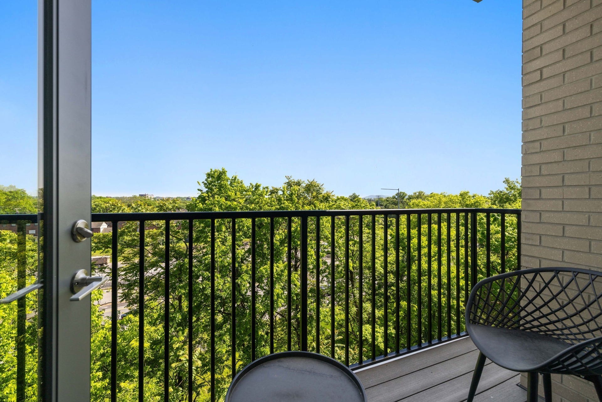 65 Lindsley Ave, #412, Nashville, TN 37210 View from balcony of the unit