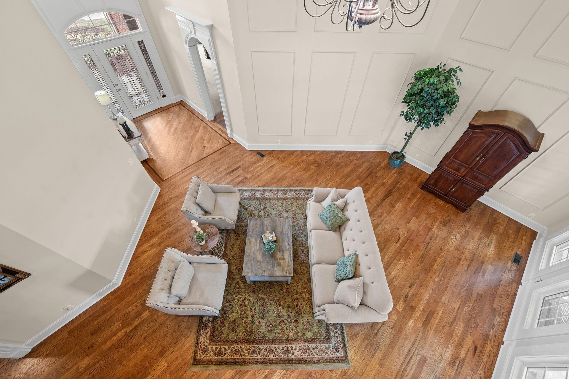 2638 Big Eagle Trl, Murfreesboro, TN 37127 The overlook view of the family room from the balcony.