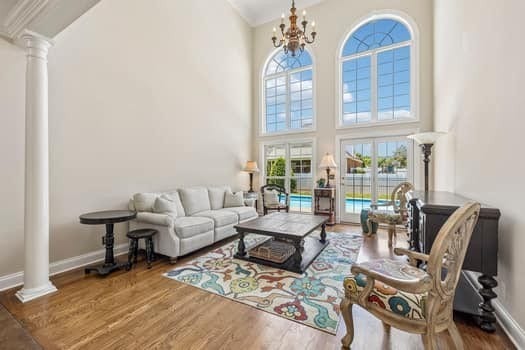 1503 Bradberry Dr, Murfreesboro, TN 37130 Floor To Ceiling Windows In Formal Living Area