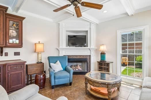 1503 Bradberry Dr, Murfreesboro, TN 37130 Keeping Room W/Fireplace Located Adjacent To Kitchen