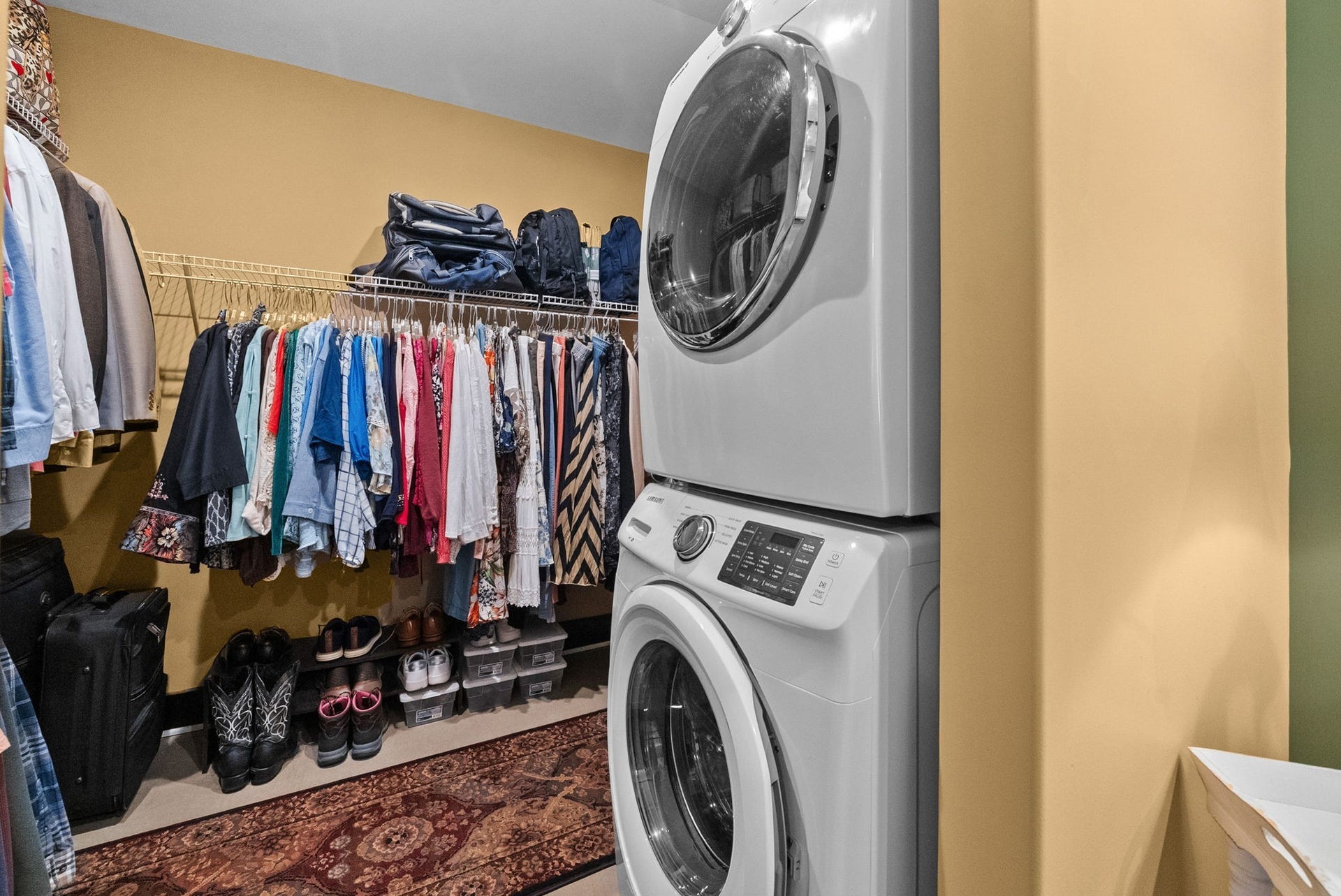 Apartment Walk In Closet and Laundry