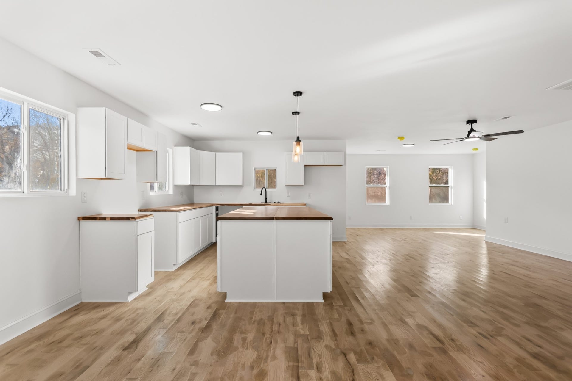 Open Concept Living Room and Kitchen