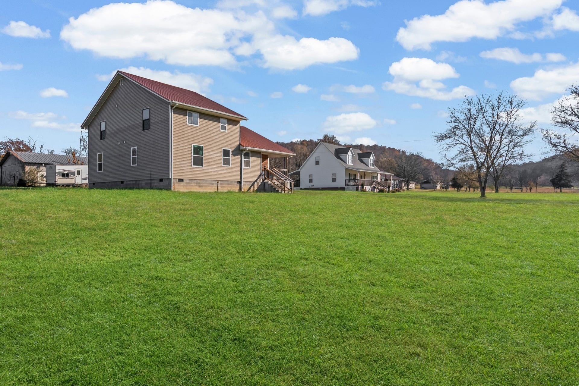 Large front yard