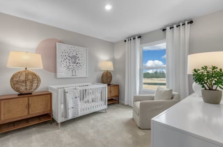 ***Photo is from a previously built Whimbrel model home***

Bedroom #5 is also located on the 2nd floor, measuring 12' x 11'. A walk-in closet is included with this Bedroom.