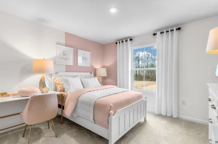 ***Photo is from a previously built Whimbrel model home***

Bedroom #3 is located on the 2nd floor and measures 12' x 12'. A walk-in closet is included with this Bedroom.