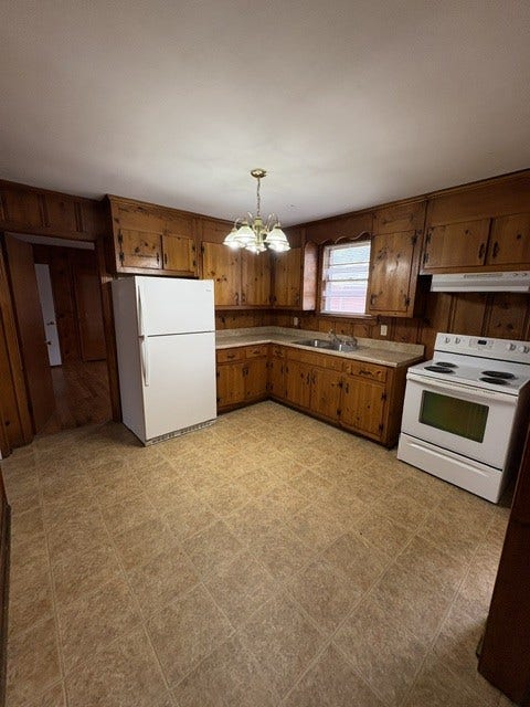 1400 S High St, Columbia, TN 38401 Kitchen with stove and refrigerator included