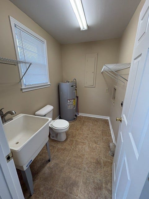 1400 S High St, Columbia, TN 38401 Utility room with a half bath