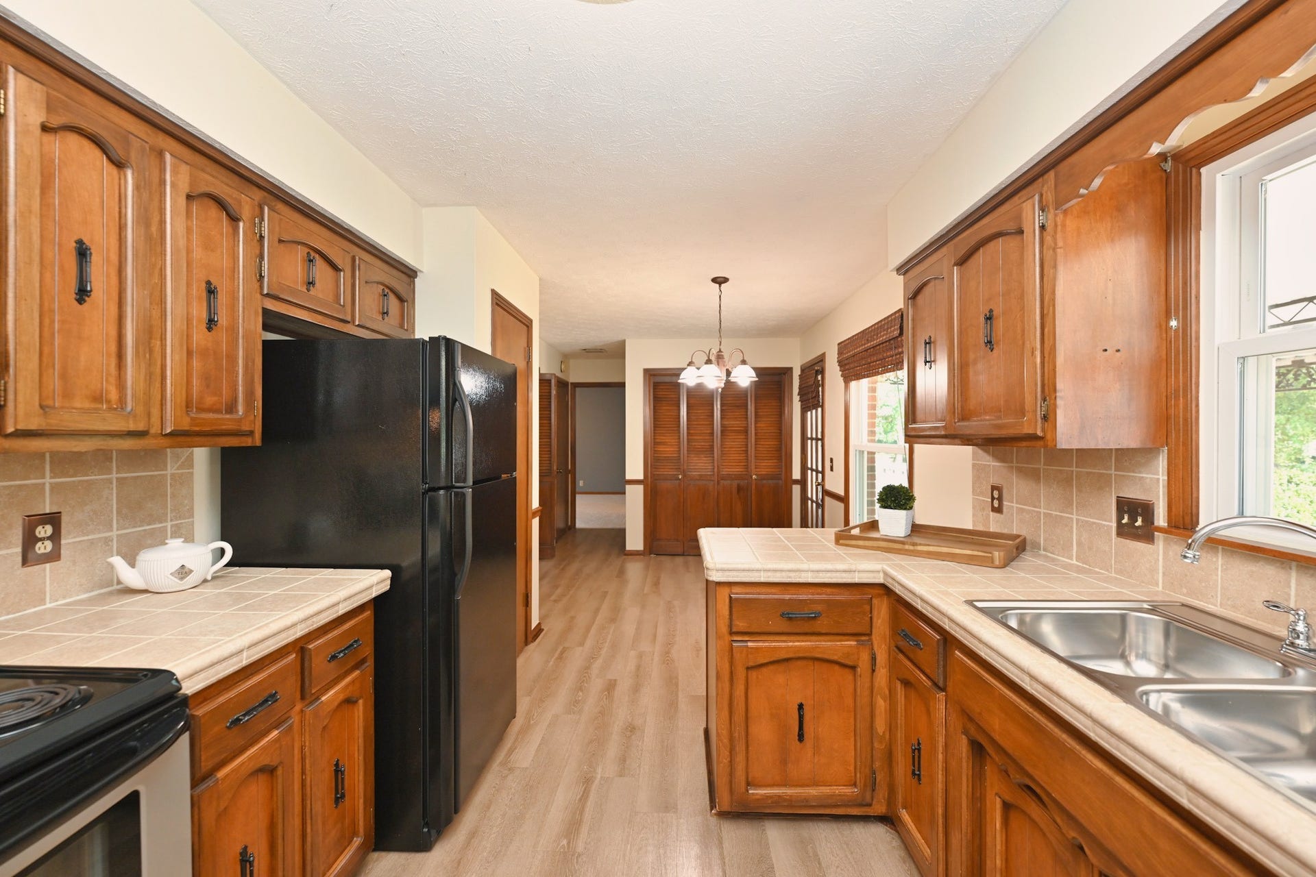 original hardwood cabinets are in excellent shape!