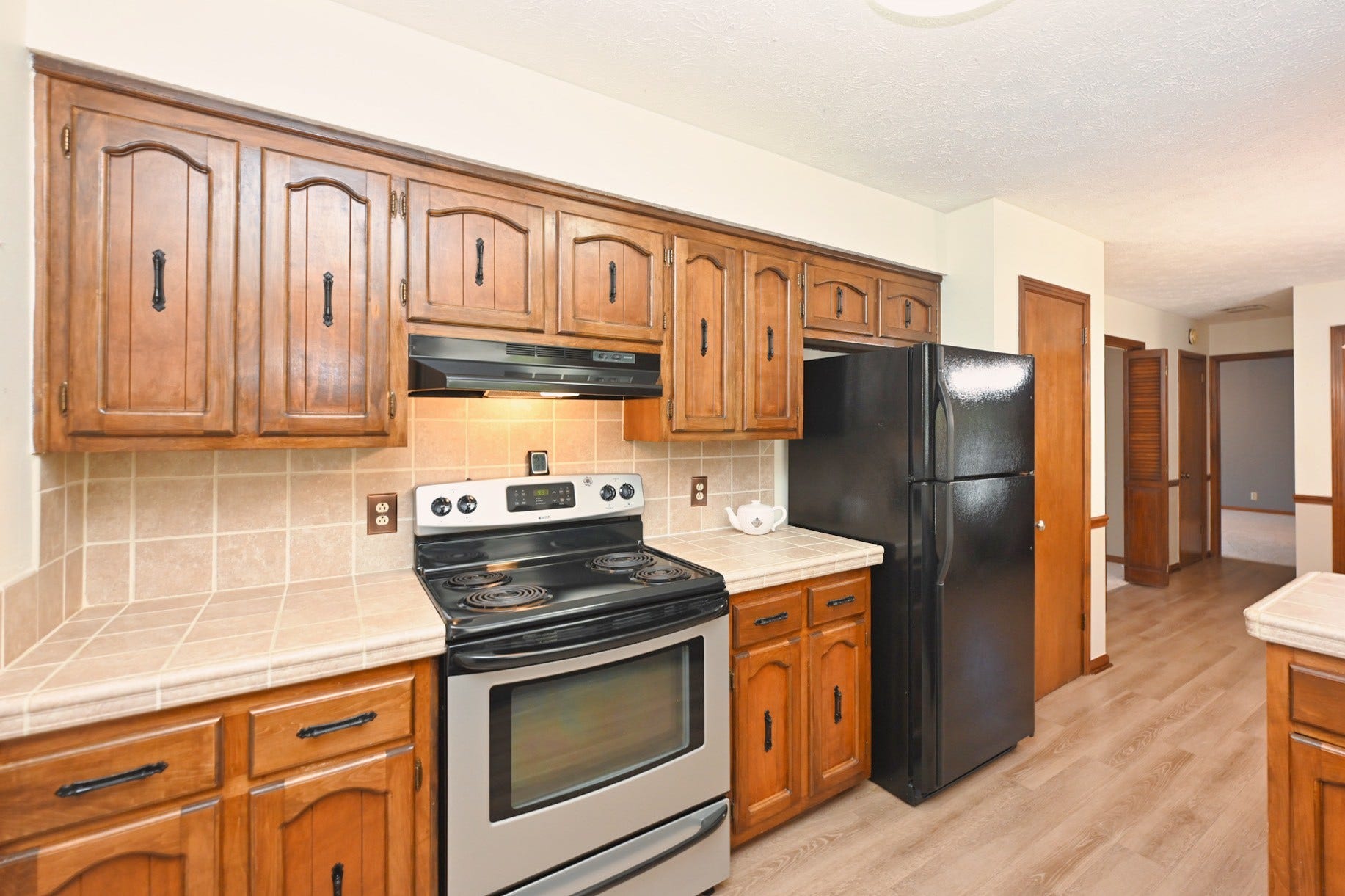 notice the pantry for extra storage