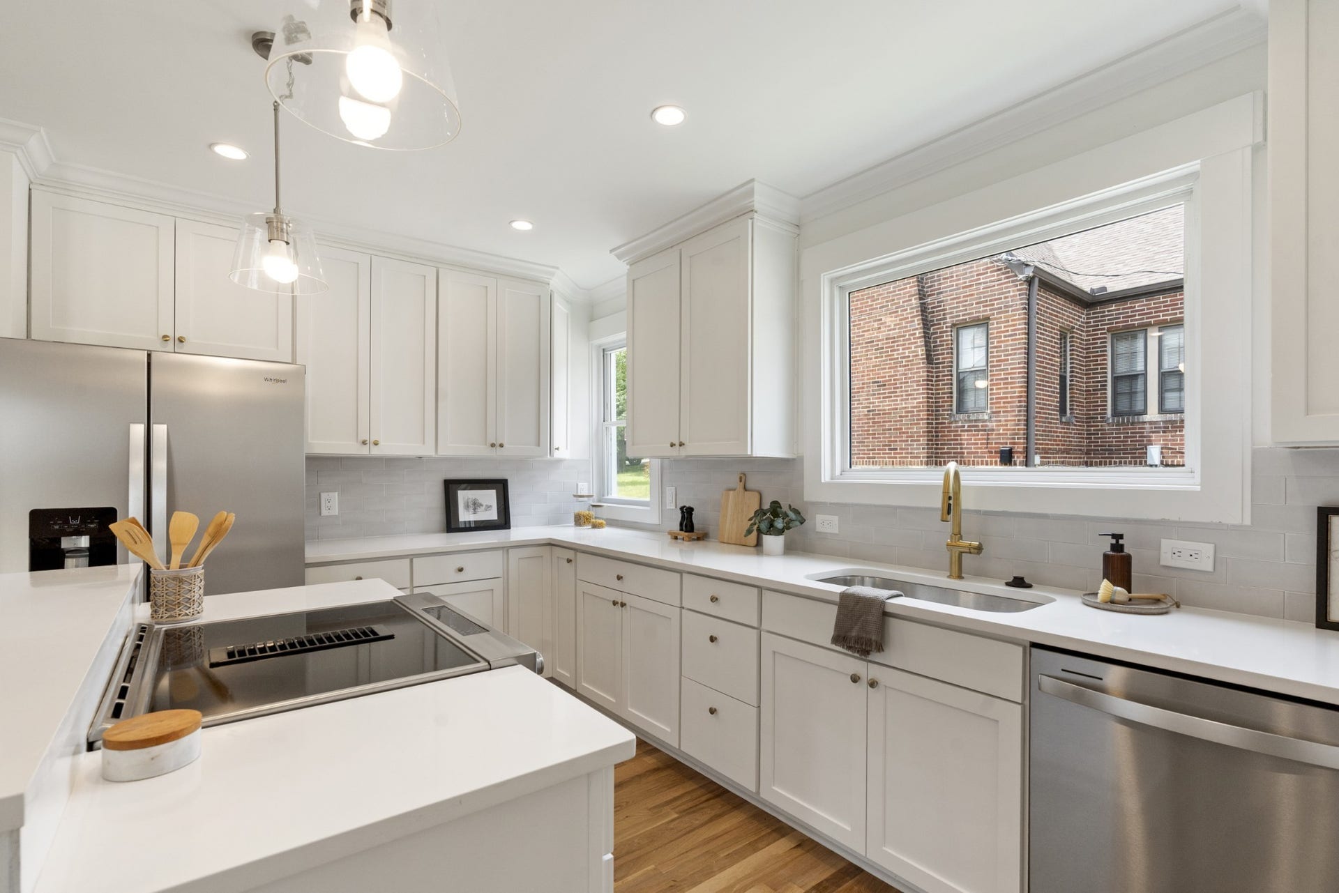 Granite countertops and new cabinets.