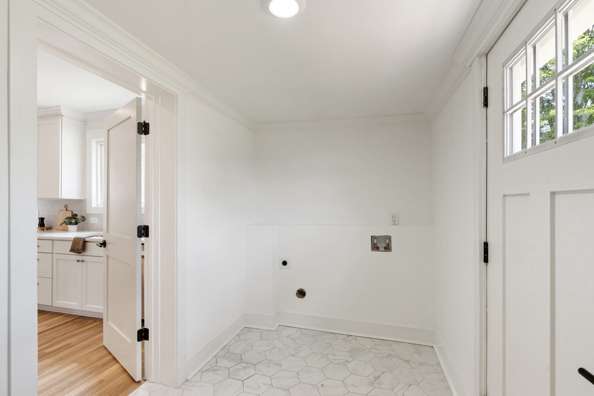 Mud room/laundry room from back door.