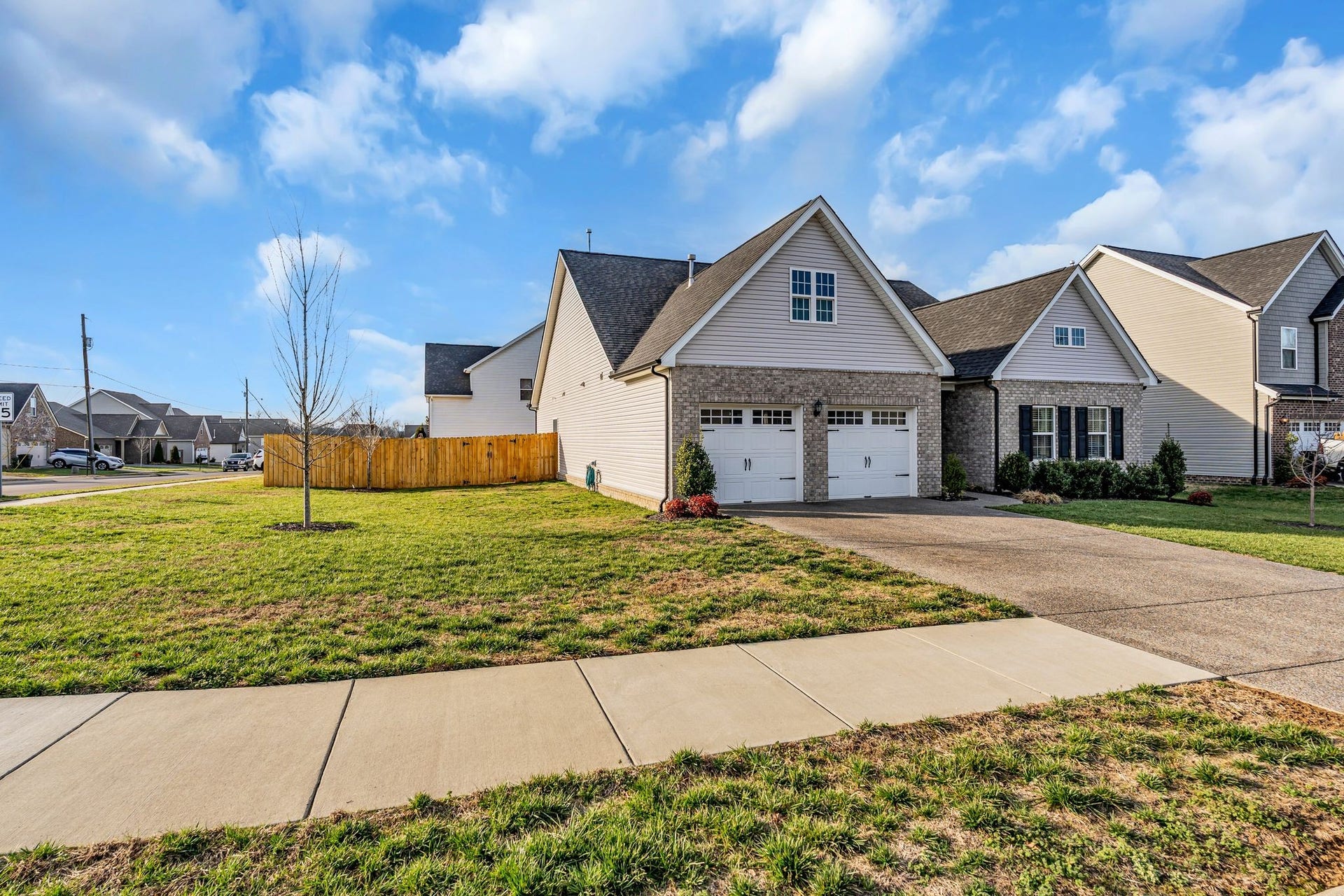 The home is situated on a quarter acre corner lot!