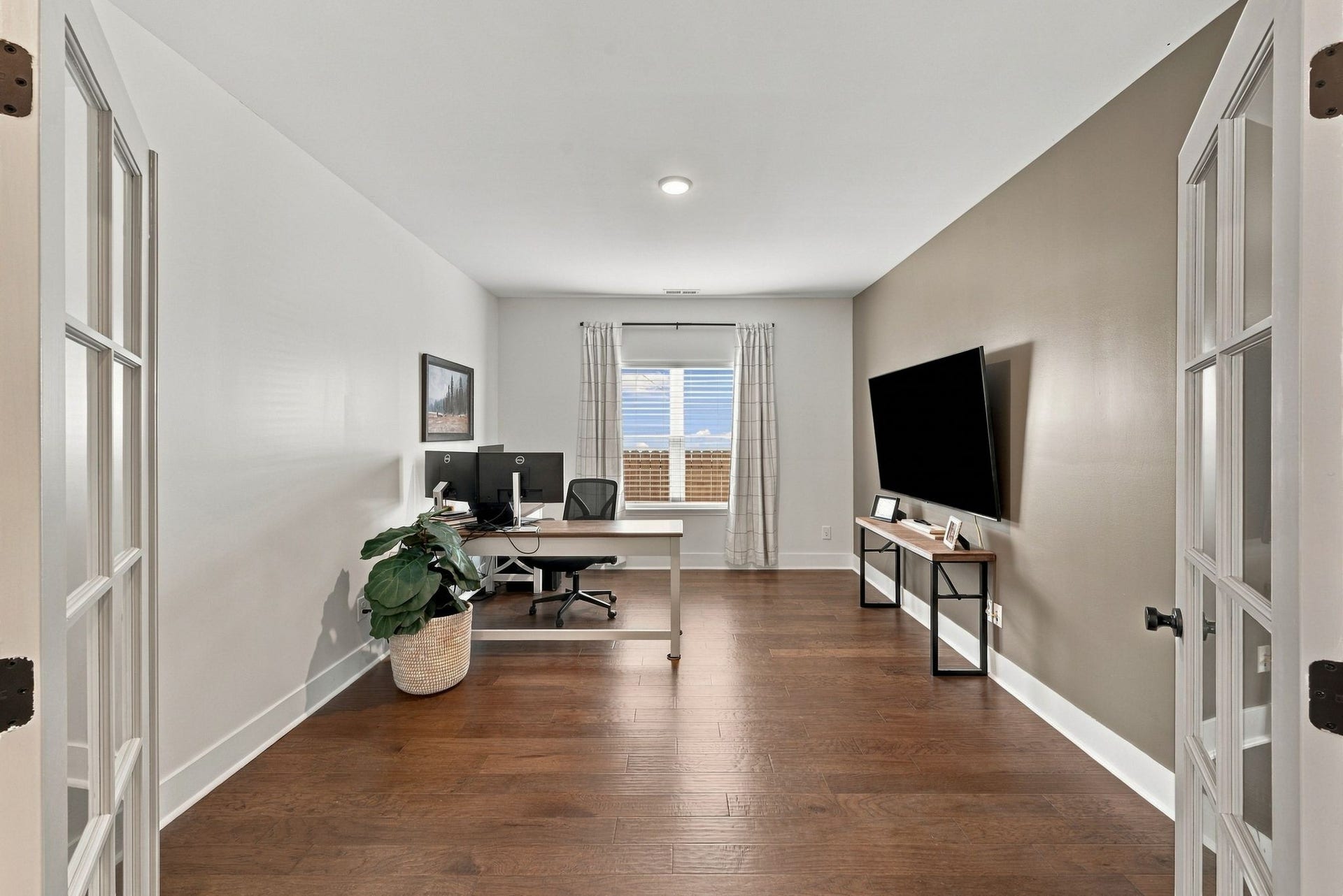 The home office can be used as a play space, bonus room, etc.