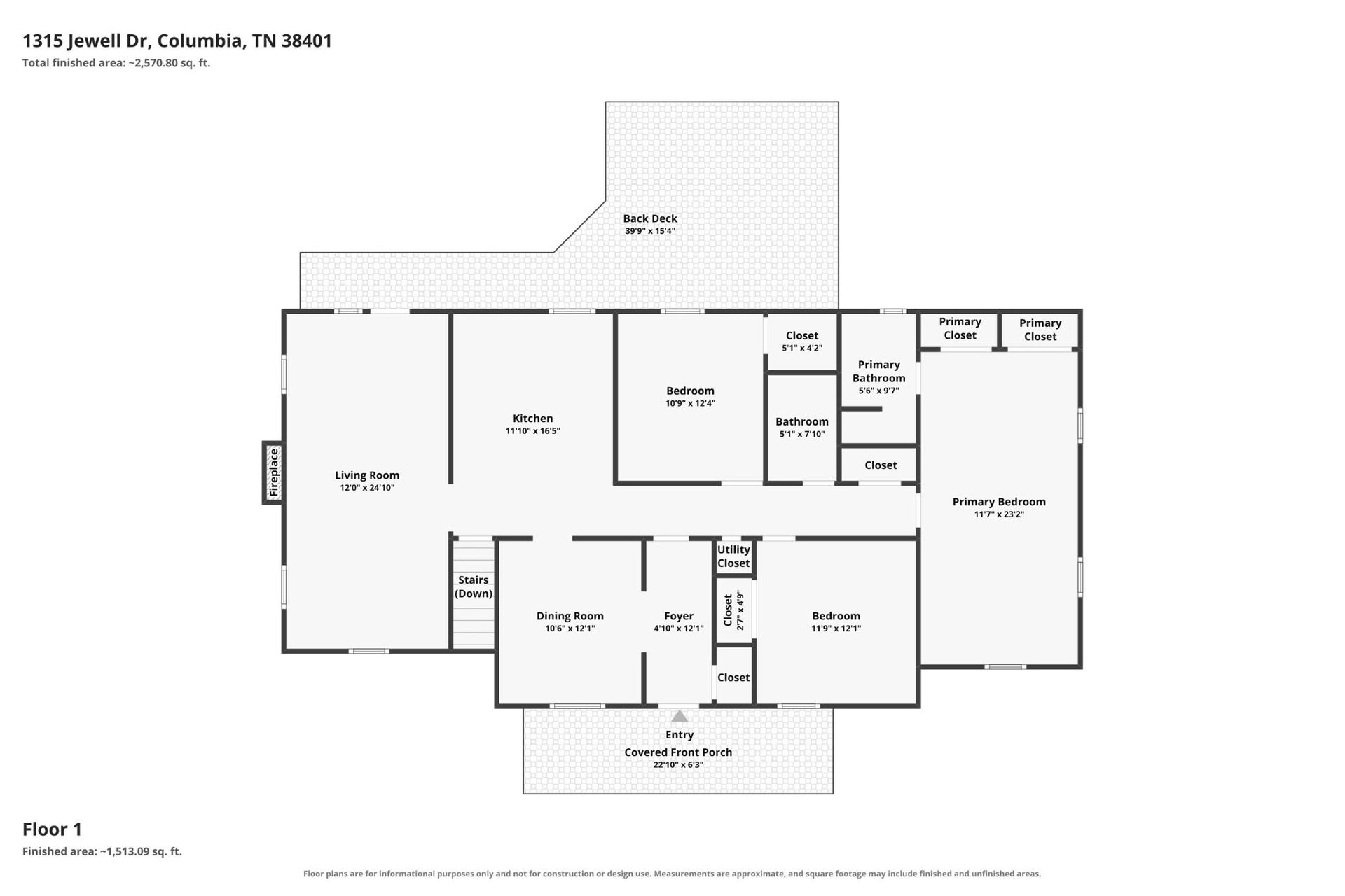 1315 Jewell Dr, Columbia, TN 38401 1315 Jewell Dr, Columbia, TN 38401
