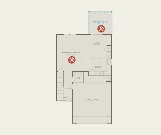 3627 Haplander Ct, Columbia, TN 38401 First Floor Layout