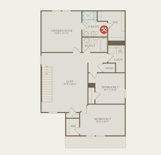 3627 Haplander Ct, Columbia, TN 38401 Second Floor Layout